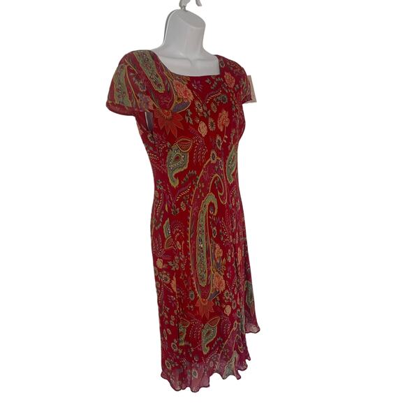 Vintage 90s Y2K red ruffle boho dress | MEDIUM - Picture 3 of 8